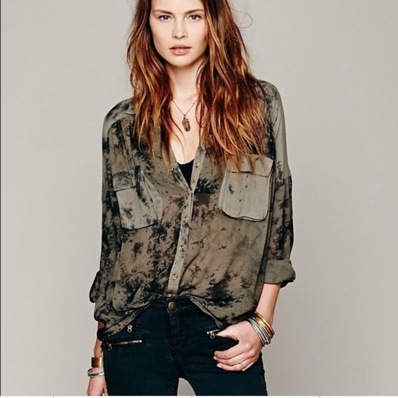 Free People Tops - Free People Cloud Wash Blouse